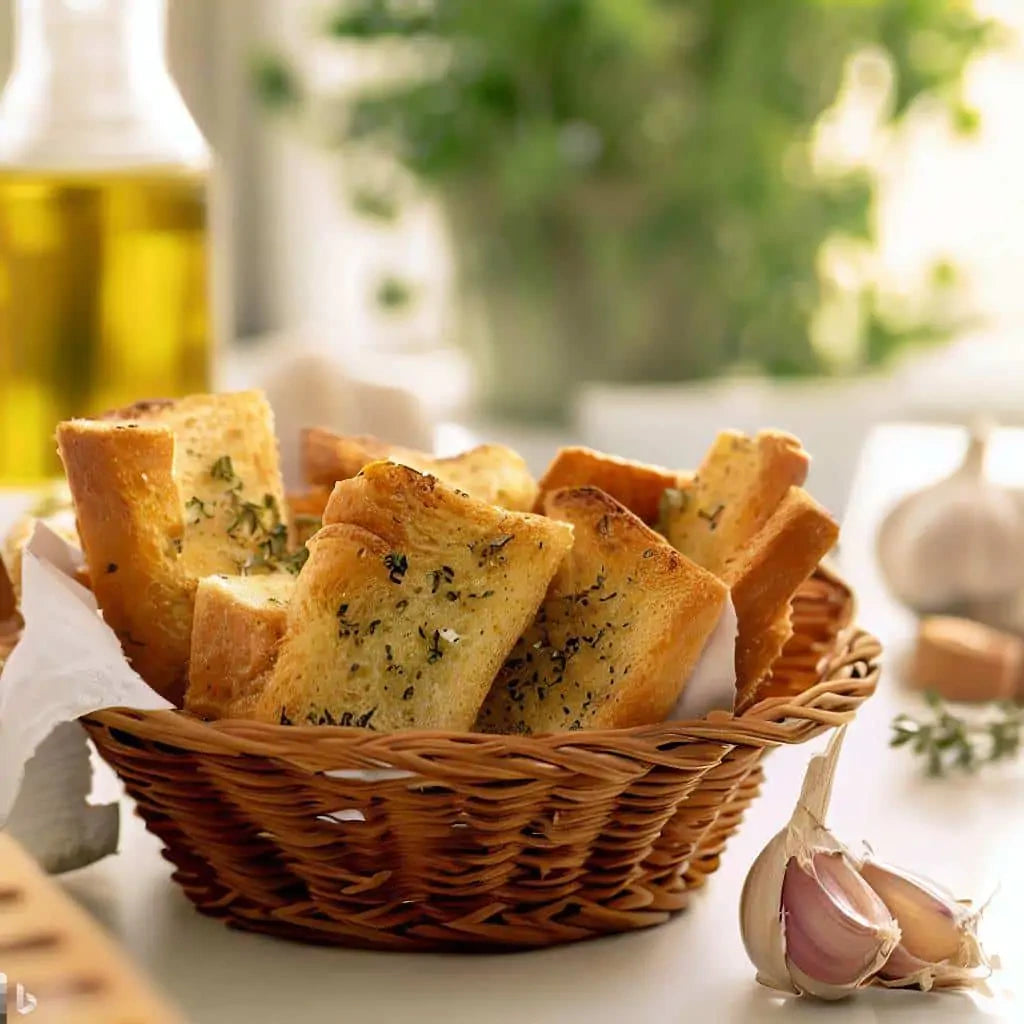 Torradas de pães artesanais.