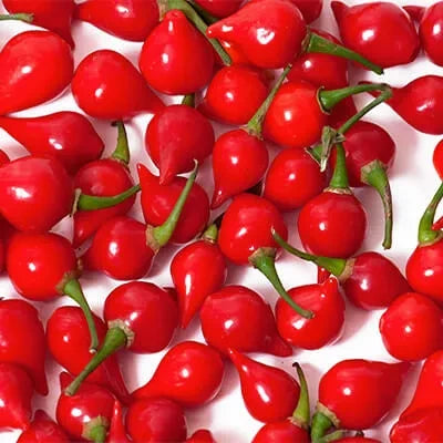 Pimenta biquinho ou pimenta-de-cheiro picadinha