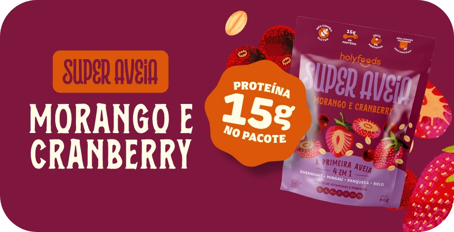 Super Aveia Morango e Cranberry