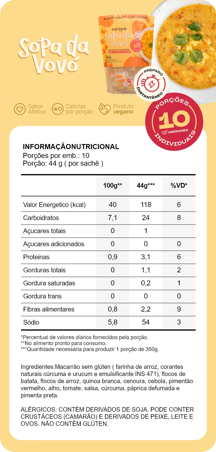 Pack Sopa da Vovó